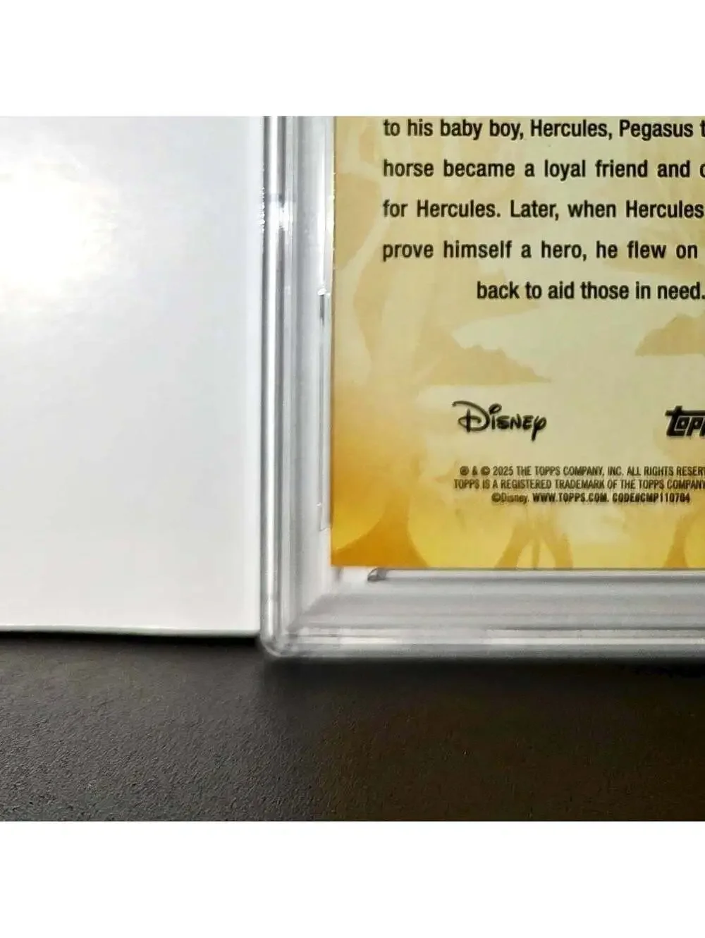 Pegasus 2025 Topps Disney #FF-15 Furry Friends Card Hercules PSA 9 Mint